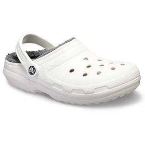 Big And Tall Crocs Classiche Doublée Clog Blanche Grise Homme | TVN-8866825