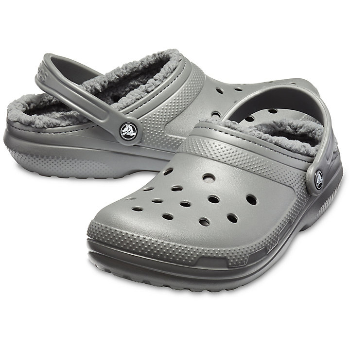 Big And Tall Crocs Classiche Doublée Clog Grise Homme | DHG-2991369