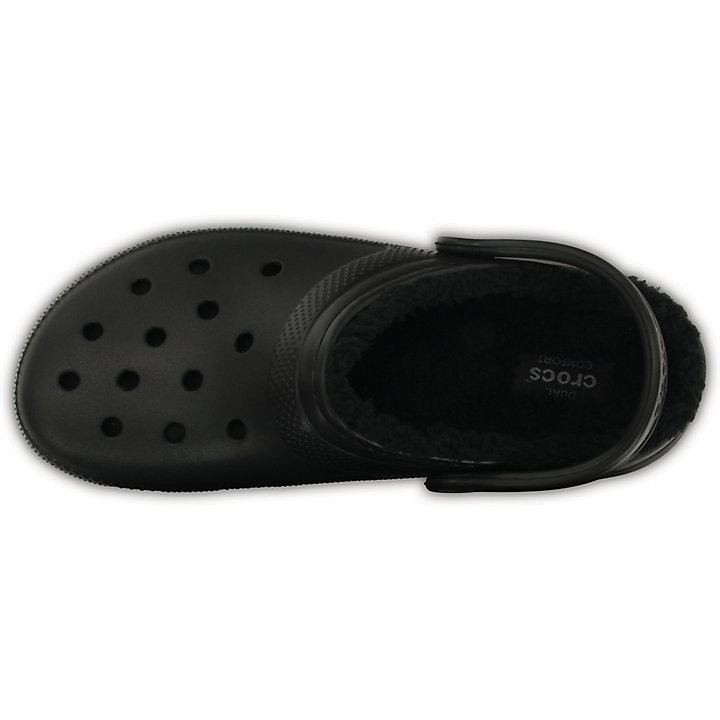 Big And Tall Crocs Classiche Doublée Clog Noir Homme | EJB-2163820