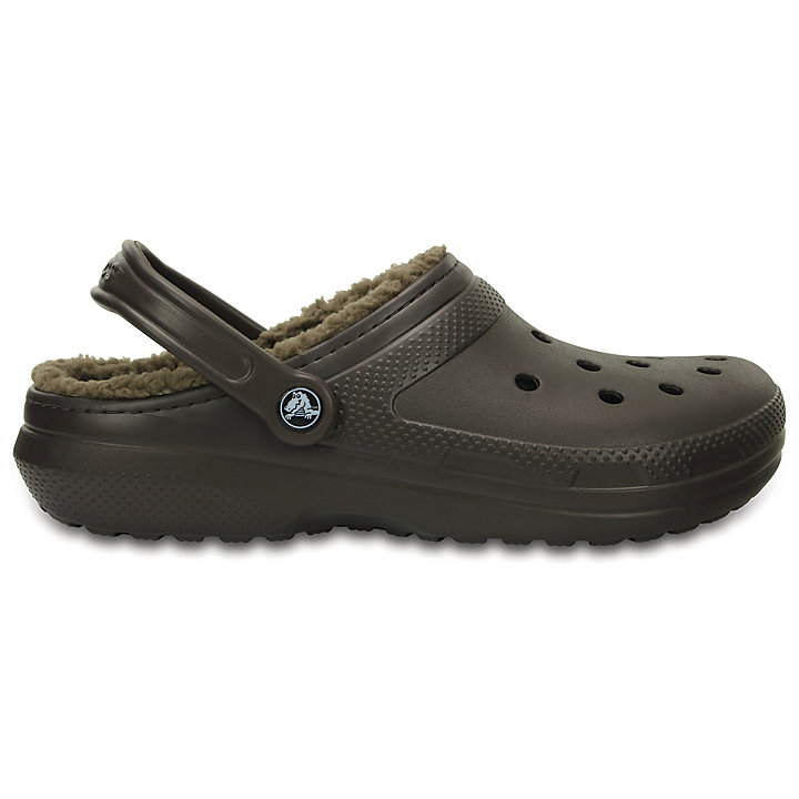 Sabots Crocs Classiche Doublée Clog Chocolat Vert Olive Homme | QKE-6264902