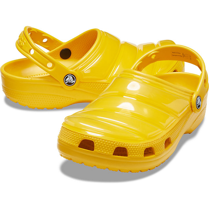 Sabots Crocs Classiche Neo Puff Clog Jaune Homme | UTH-2521953