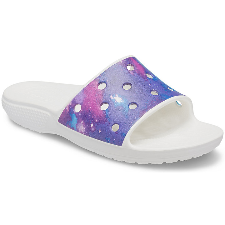 Sandales Crocs Classiche Out of This World Claquette Blanche Violette Homme | SZD-7320822