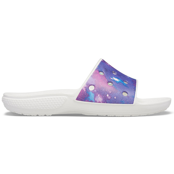 Sandales Crocs Classiche Out of This World Claquette Blanche Violette Homme | SZD-7320822