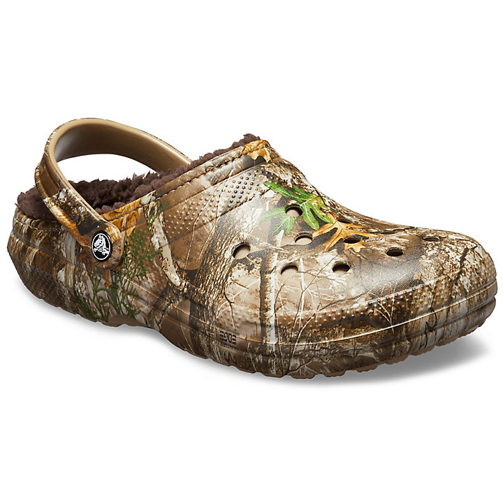 Sabots Crocs Classiche Realtree Edge Doublée Clog Chocolat Homme | DLR-8250971