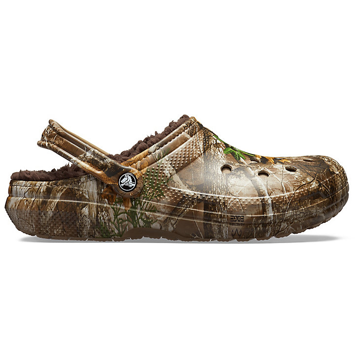 Sabots Crocs Classiche Realtree Edge Doublée Clog Chocolat Homme | DLR-8250971