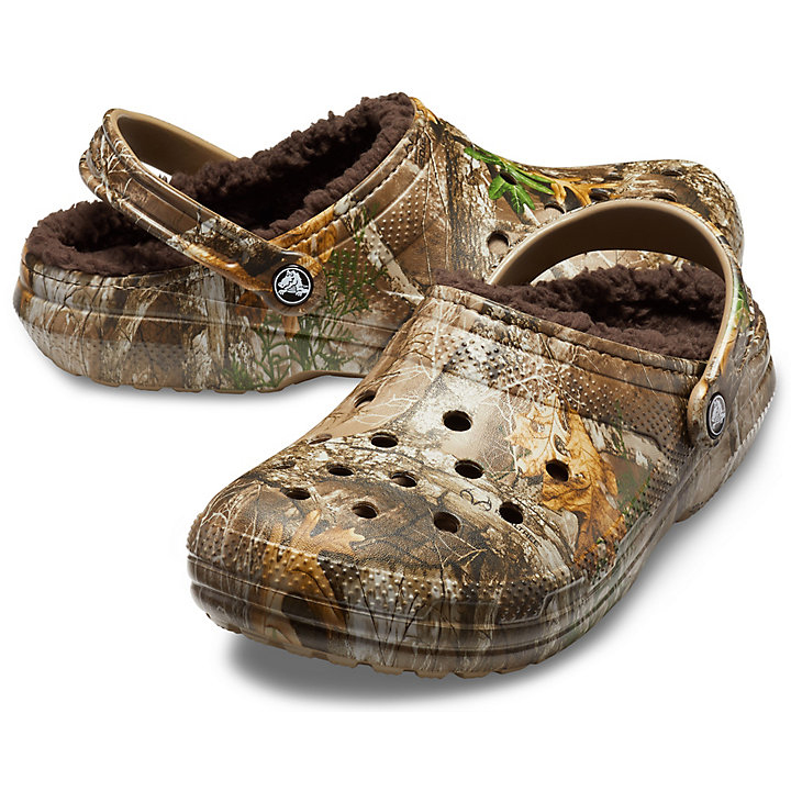 Sabots Crocs Classiche Realtree Edge Doublée Clog Chocolat Homme | DLR-8250971