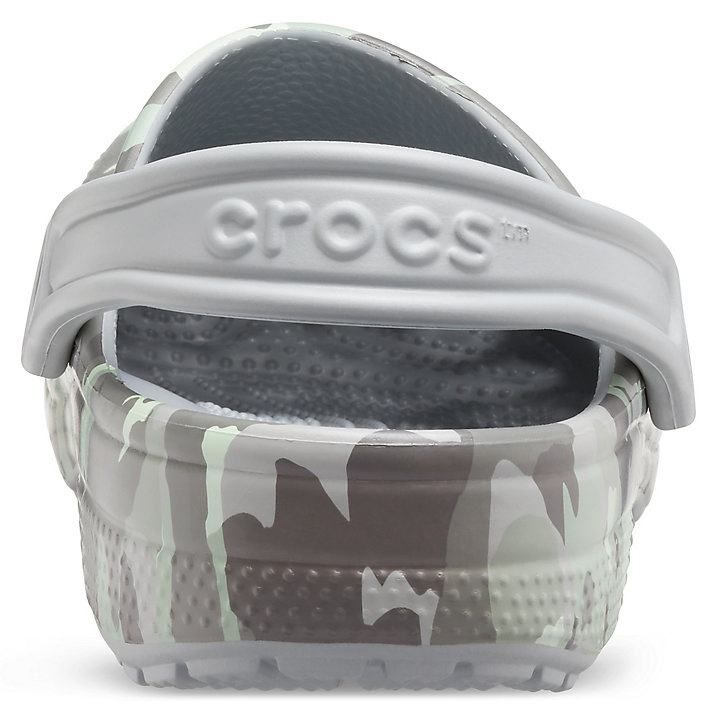 Sabots Crocs Classiche Printed Camo Clog Grise Clair Menthe Homme | ERC-6052607