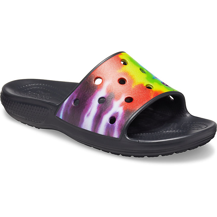 Sandales Crocs Classiche Tie-Dye Graphic Claquette Multicolore Homme | AJY-3251124