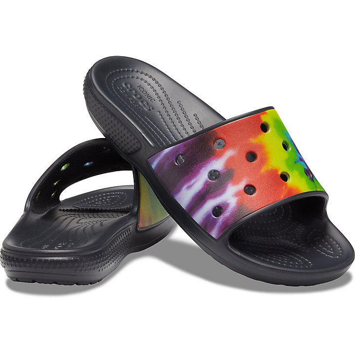 Sandales Crocs Classiche Tie-Dye Graphic Claquette Multicolore Homme | AJY-3251124