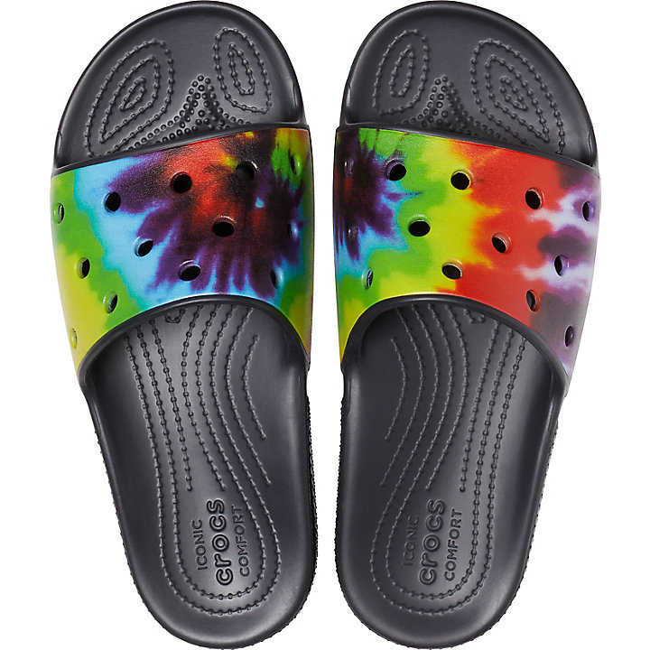 Sandales Crocs Classiche Tie-Dye Graphic Claquette Multicolore Homme | AJY-3251124