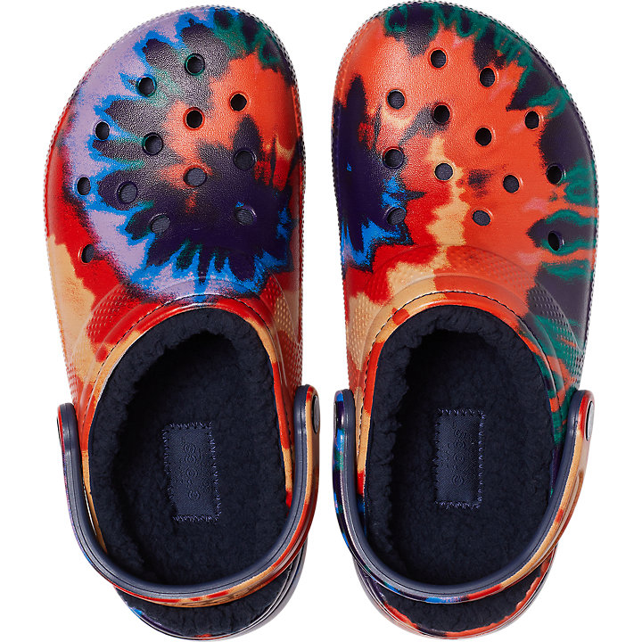 Sabots Crocs Classiche Tie-Dye Doublée Clog Bleu Marine Multicolore Homme | RXK-1135021