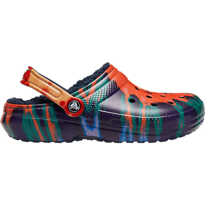 Sabots Crocs Classiche Tie-Dye Doublée Clog Bleu Marine Multicolore Homme | RXK-1135021