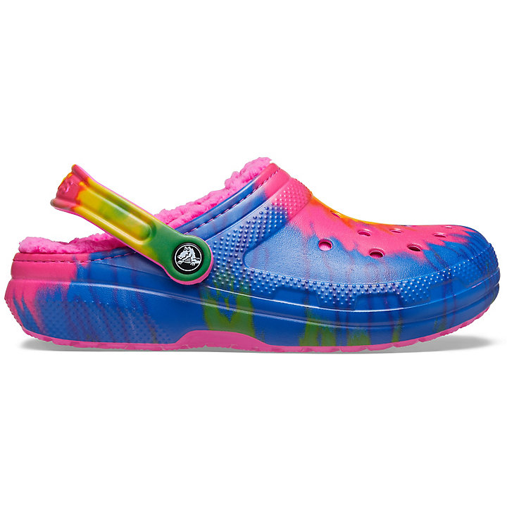 Sabots Crocs Classiche Tie-Dye Doublée Clog Rose Multicolore Homme | OGO-1511751