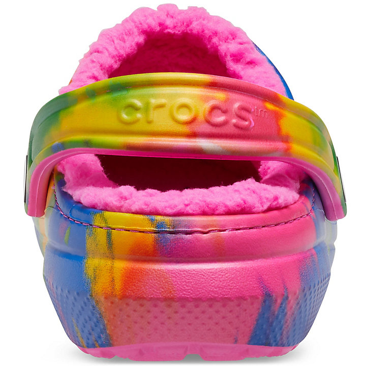 Sabots Crocs Classiche Tie-Dye Doublée Clog Rose Multicolore Homme | OGO-1511751