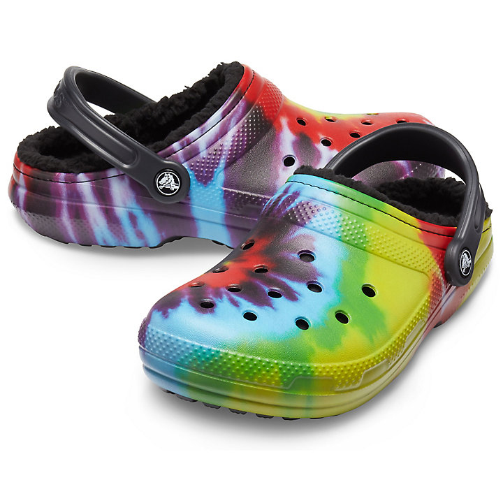 Sabots Crocs Classiche Tie-Dye Doublée Clog Multicolore Noir Homme | EMV-2364710