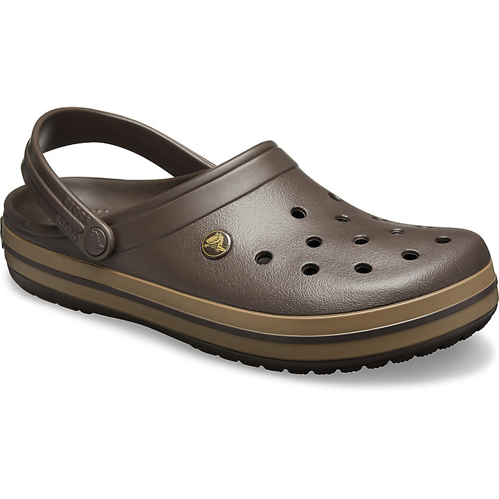 Sabots Crocs Crocband Clog Chocolat Kaki Homme | SHS-7328234