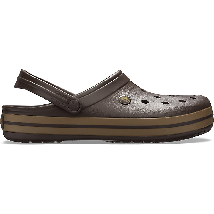 Sabots Crocs Crocband Clog Chocolat Kaki Homme | SHS-7328234