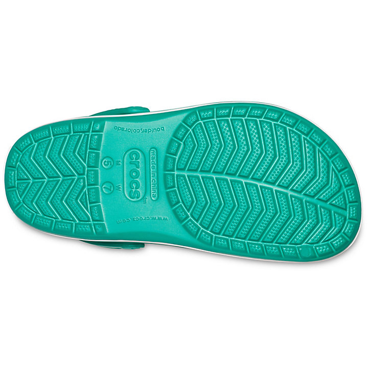 Sabots Crocs Crocband Clog Vert Foncé Blanche Homme | ZXX-6388962