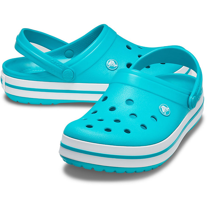 Sabots Crocs Crocband Clog Turquoise Blanche Homme | UUM-2150709