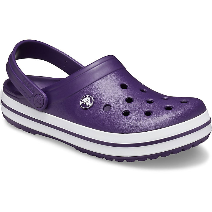 Sabots Crocs Crocband Clog Violette Foncé Blanche Homme | PJR-7684489