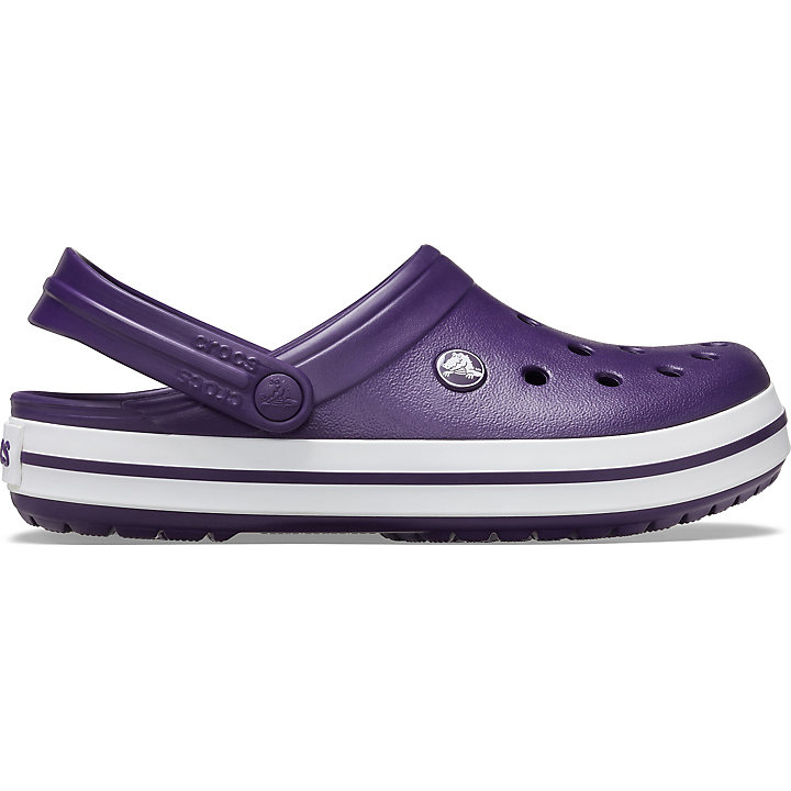 Sabots Crocs Crocband Clog Violette Foncé Blanche Homme | PJR-7684489