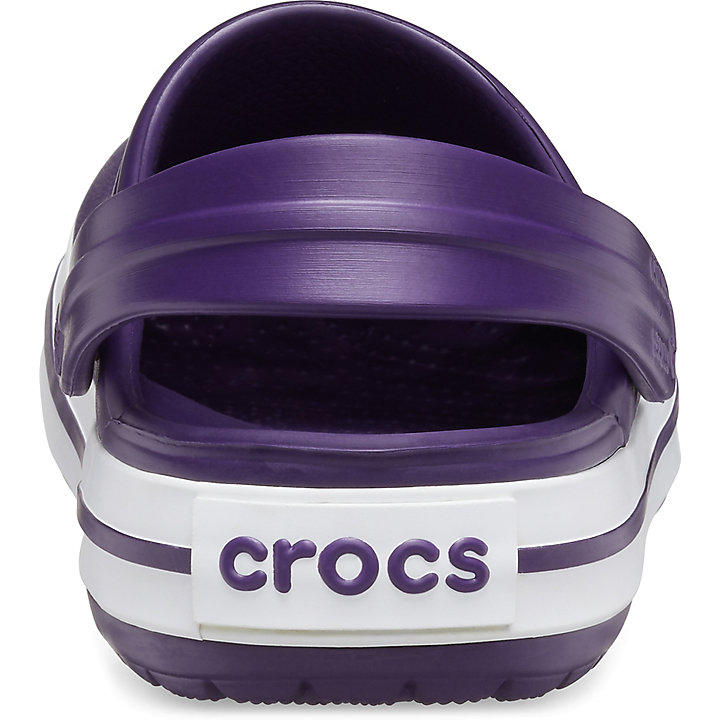 Sabots Crocs Crocband Clog Violette Foncé Blanche Homme | PJR-7684489