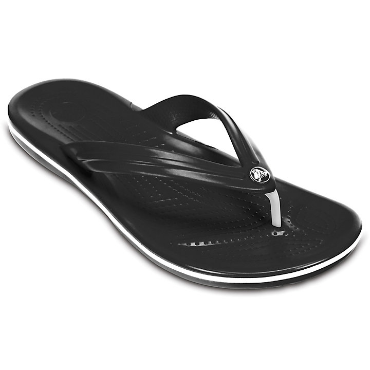 Tong Crocs Crocband Flip Noir Homme | XSN-6981786