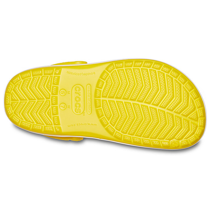 Sabots Crocs Crocband Clog Citron Blanche Homme | ILD-3305703