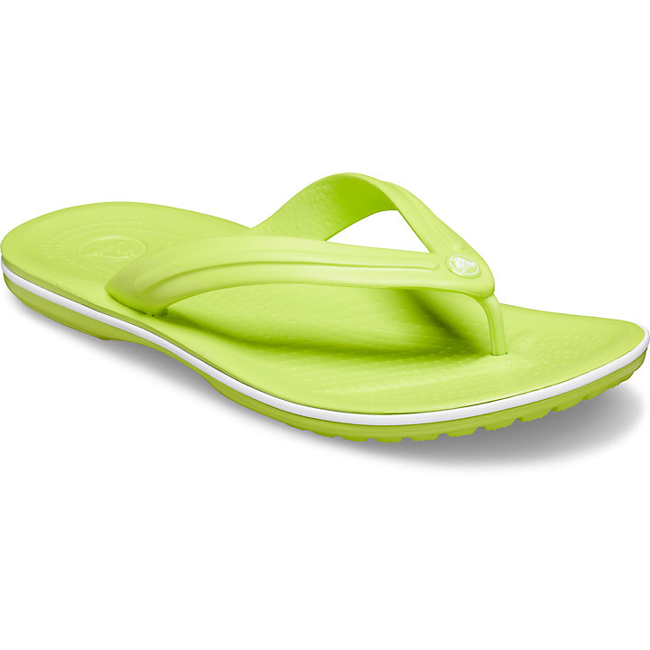 Tong Crocs Crocband Flip Vert Clair Blanche Homme | RLL-3766363