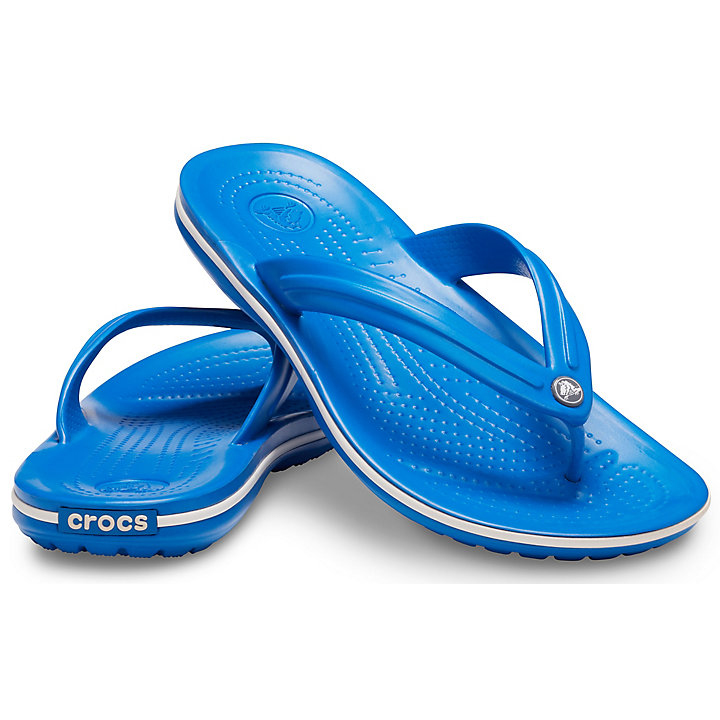 Tong Crocs Crocband Flip Bleu Blanche Homme | IND-8001145