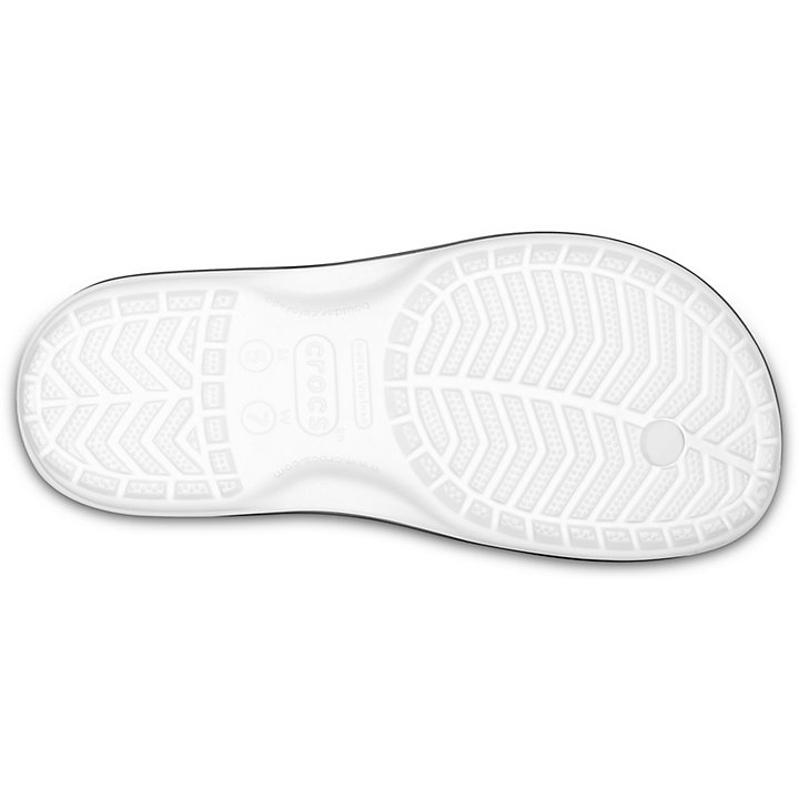 Tong Crocs Crocband Flip Blanche Homme | TBY-4078613