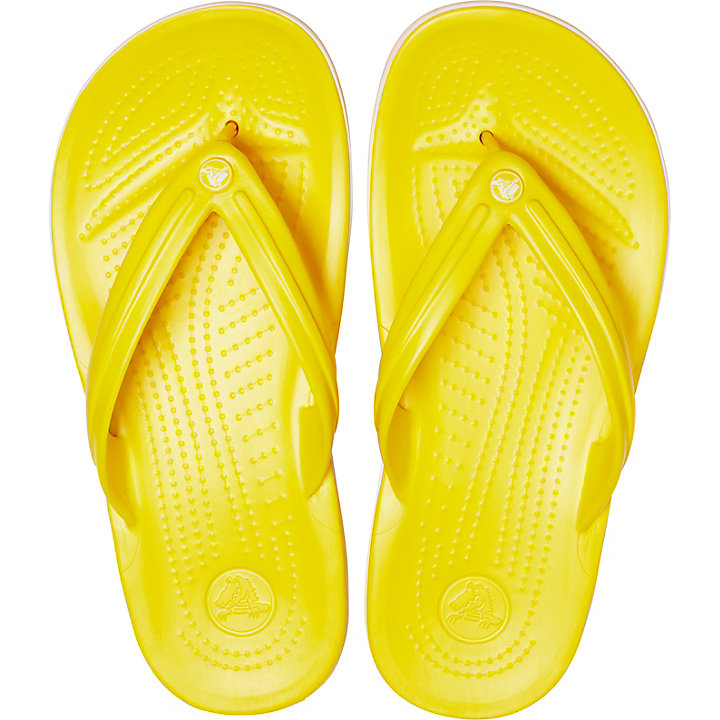 Tong Crocs Crocband Flip Citron Blanche Homme | WQA-1862871