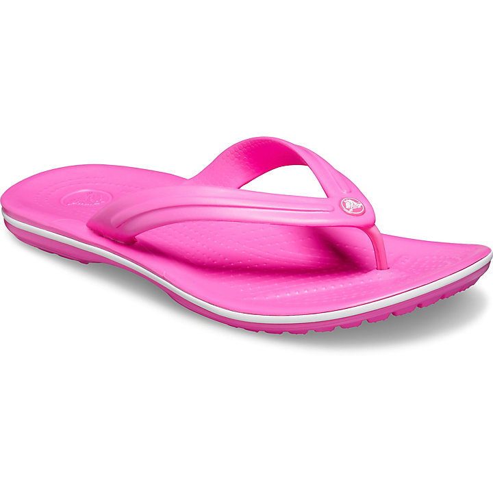 Sandales Crocs Crocband Flip Rose Blanche Homme | AUR-3037314