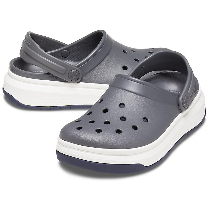 Sabots Crocs Crocband Full Force Clog Grise Blanche Homme | XNV-6552136