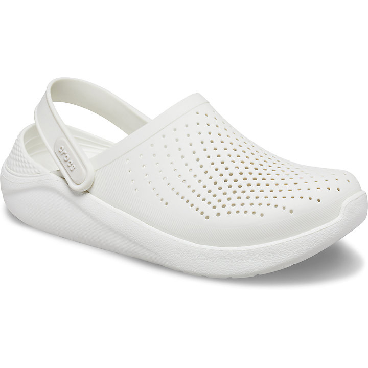 Sabots Crocs LiteRide Clog Blanche Homme | VMI-5611667