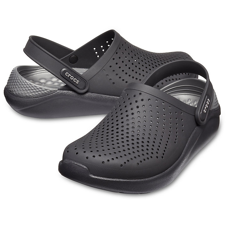 Sabots Crocs LiteRide Clog Noir Grise Homme | LXE-2036312