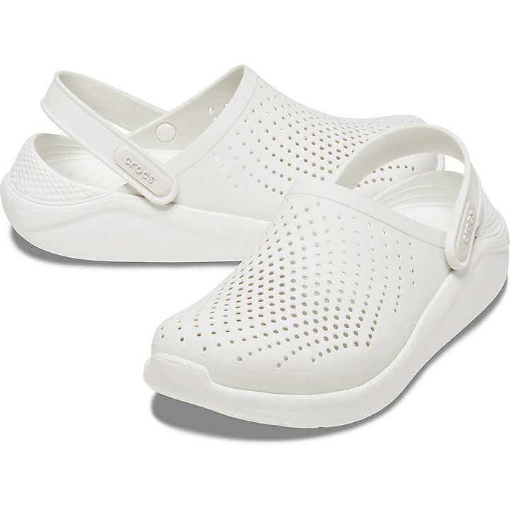 Sabots Crocs LiteRide Clog Blanche Homme | VMI-5611667