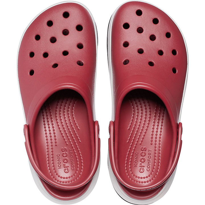 Sabots Crocs Crocband Full Force Clog Rouge Foncé Grise Blanche Homme | LMR-5620581