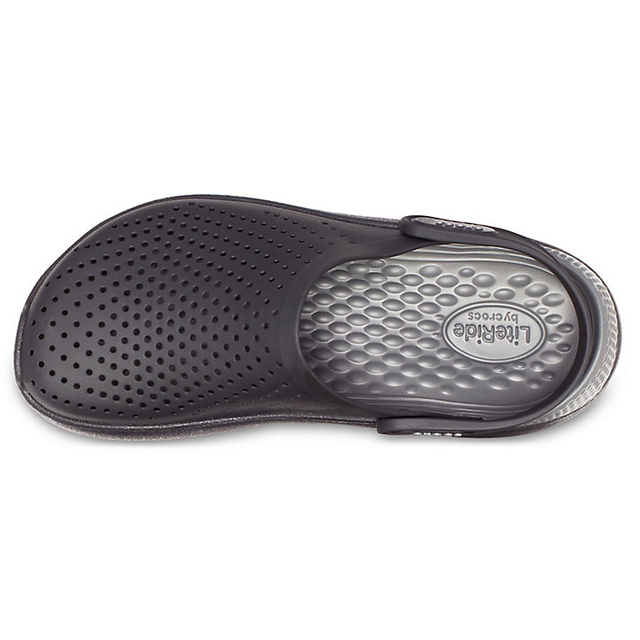 Sabots Crocs LiteRide Clog Noir Grise Homme | LXE-2036312