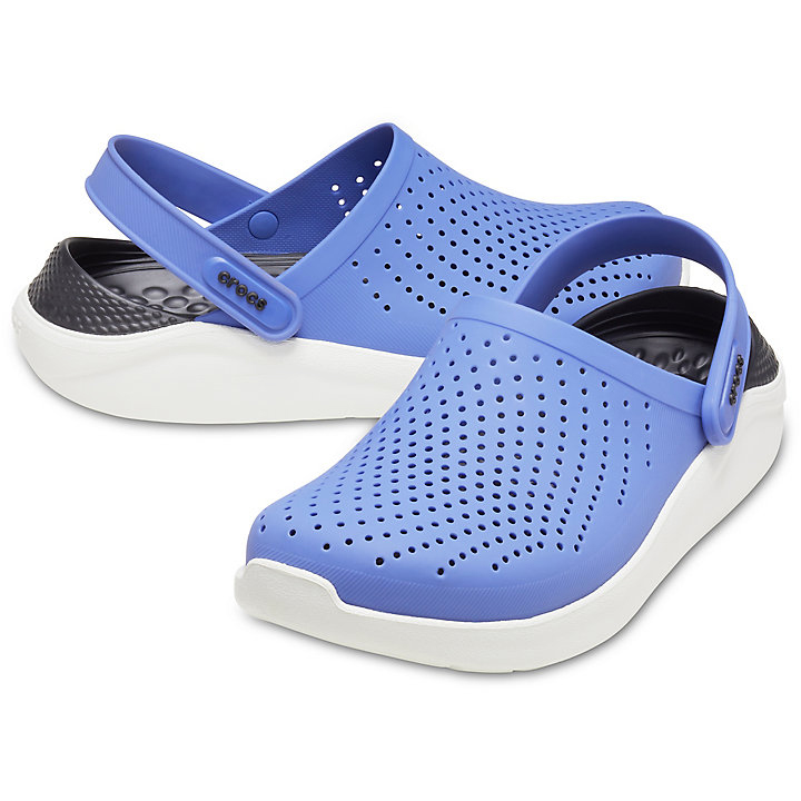 Sabots Crocs LiteRide Clog Bleu Noir Homme | IKW-2449735