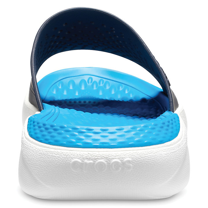 Claquette Crocs LiteRide Claquette Bleu Marine Blanche Homme | LOL-3945181