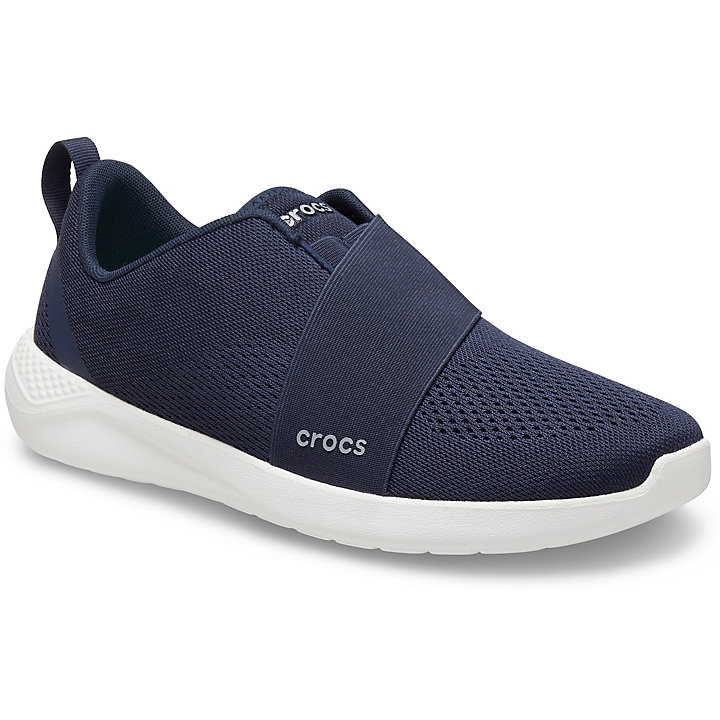 Baskets Crocs LiteRide Modform Slip-On - Shoe Bleu Marine Blanche Homme | QGH-5880763