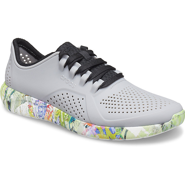 Baskets Crocs LiteRide Neo Graff Pacer - Shoe Grise Clair Multicolore Homme | EQQ-9825019