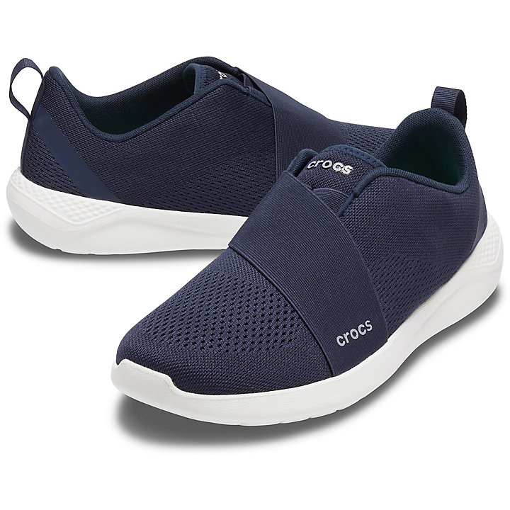 Baskets Crocs LiteRide Modform Slip-On - Shoe Bleu Marine Blanche Homme | QGH-5880763