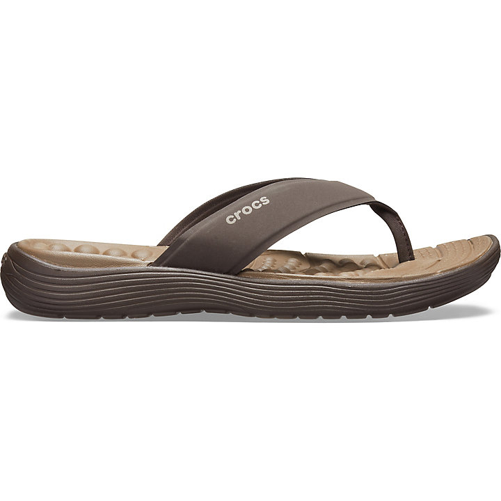 Sandales Crocs Reviva Flip Chocolat Homme | PUC-2417233