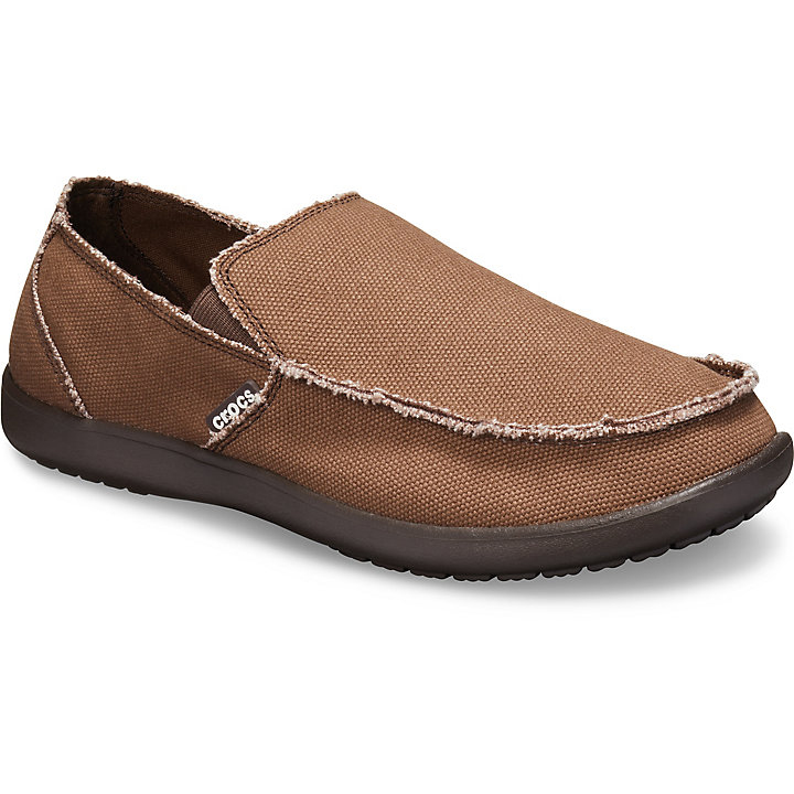 Big And Tall Crocs Santa Cruz Slip-On Chocolat Homme | PIU-4743922