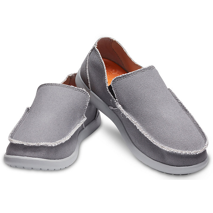 Big And Tall Crocs Santa Cruz Slip-On Grise Grise Clair Homme | SMP-0742510