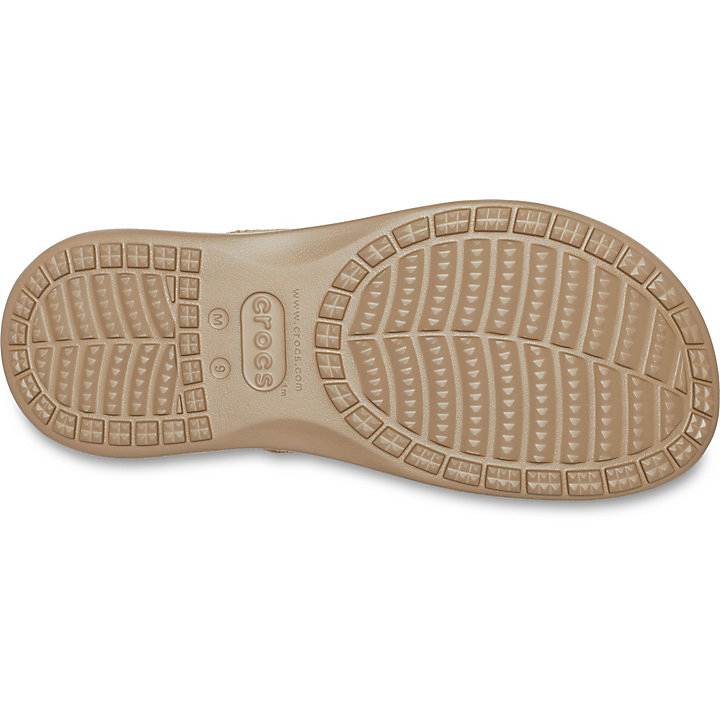 Big And Tall Crocs Santa Cruz Tela Flip Kaki Homme | UQE-4074897