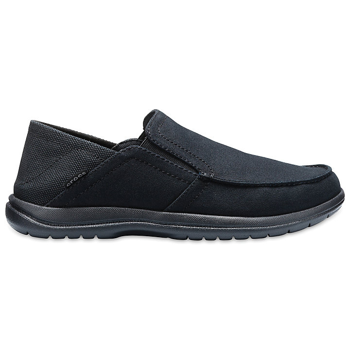 Big And Tall Crocs Santa Cruz Convertible Slip-On Noir Homme | CGL-0715794