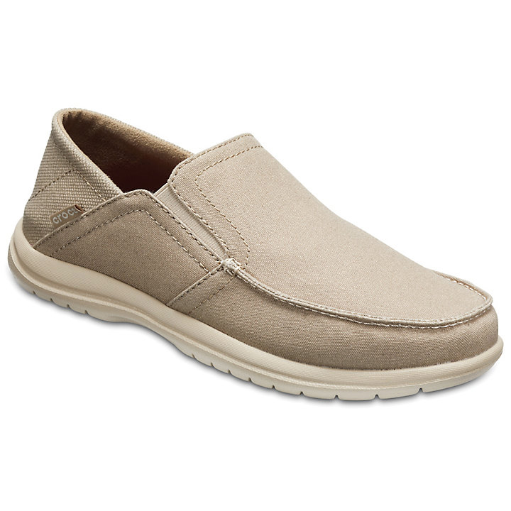 Big And Tall Crocs Santa Cruz Convertible Slip-On Kaki Homme | AOQ-5954278